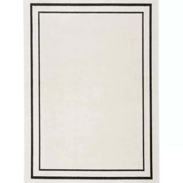 Outdoor Rugs-Kirkland's Home Bordered Indoor/Outdoor Area Rug, 5X7 Ivory