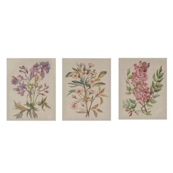 Canvas Art-Kirkland's Home Botanical Linen Art Prints, Set Of 3 Multi