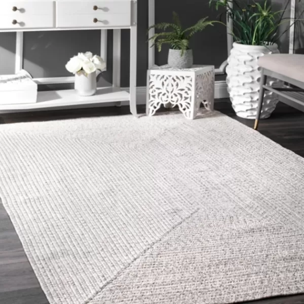 Outdoor Rugs-Kirkland's Home Braided Leah Indoor/Outdoor Area Rug, 3X5 Ivory