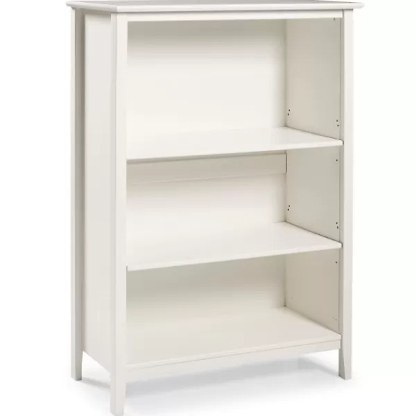 Bookshelves-Kirkland's Home Brazilian Pine Wood 3-Tier Bookshelf White