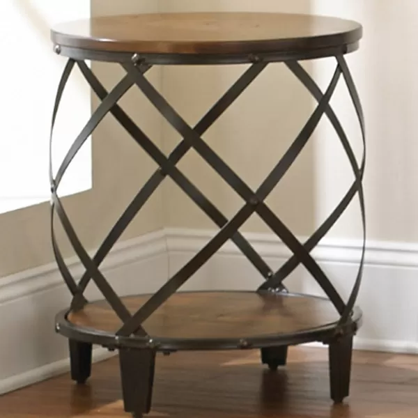 Accent & End Tables-Kirkland's Home Brimfield Round End Table Black