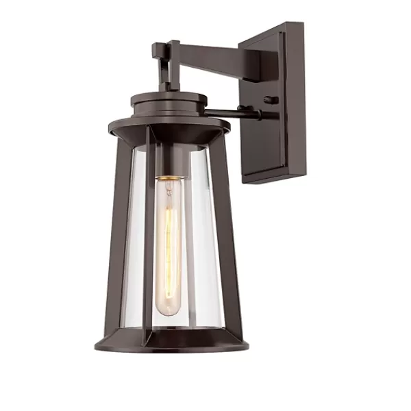 Outdoor Lighting-Kirkland's Home Bronze Bolling Outdoor Sconce Light Brown