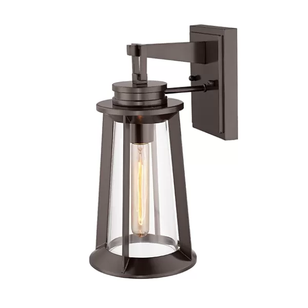 Outdoor Lighting-Kirkland's Home Bronze Bolling Outdoor Sconce Light Brown