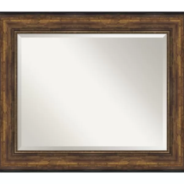 Decorative Mirrors-Kirkland's Home Bronze Frame Beveled Mirror, 35.5X29.5 In.