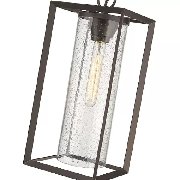 Outdoor Lighting-Kirkland's Home Bronze Lantern Outdoor Pendant Light Brown