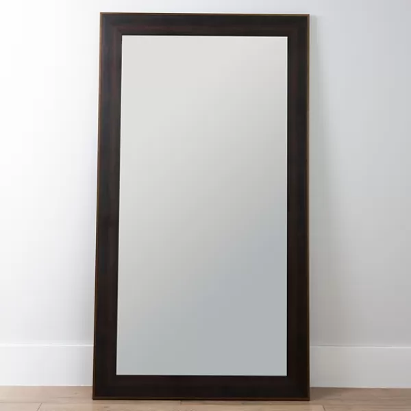 Full Length & Floor Mirrors-Kirkland's Home Bronze Liner Framed Mirror, 37.48X67.48 In. Brown