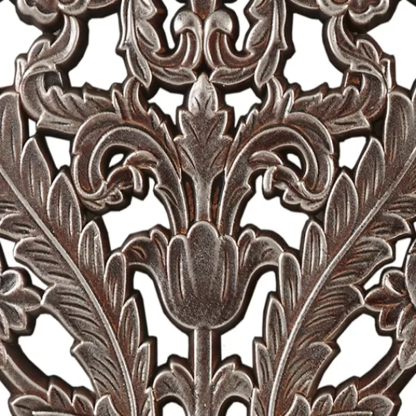 Wall Plaques-Kirkland's Home Bronze Madison Park Floral Wall Plaques, Set Of 2 Brown
