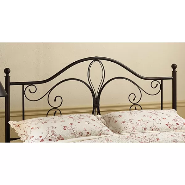 Beds & Headboards-Kirkland's Home Bronze Meredith Metal Scroll Full/Queen Headboard Brown