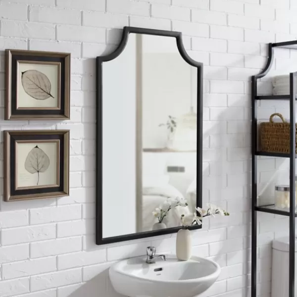 Decorative Mirrors-Kirkland's Home Bronze Metal Abigail Mirror Brown