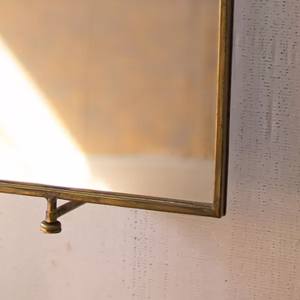 Decorative Mirrors-Kirkland's Home Bronze Metal Rectangle Tilting Mirror