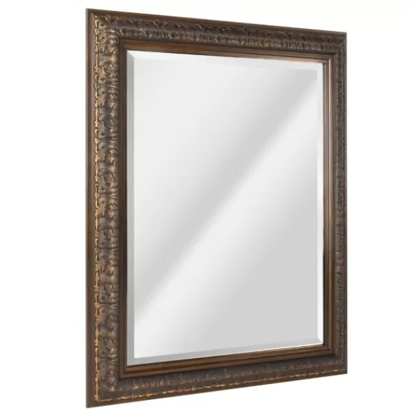 Framed Mirrors-Kirkland's Home Bronze Ornate Beveled Framed Wall Mirror