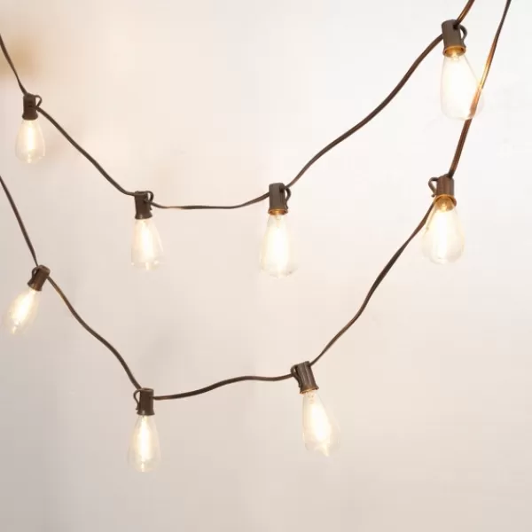 Outdoor Lighting-Kirkland's Home Bronze Shine Solar String Light Brown