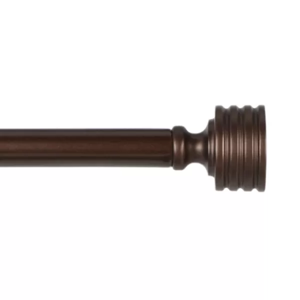 Curtain Rods & Hardware-Kirkland's Home Bronze Stacked Cylinder Curtain Rod, 120 In.