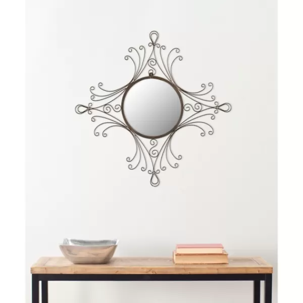 Decorative Mirrors-Kirkland's Home Bronze Victorian Curved Frame Mirror