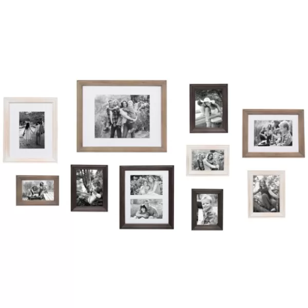 Gallery Wall Frames-Kirkland's Home Brown And Gray 10-Pc. Gallery Wall Frame Set