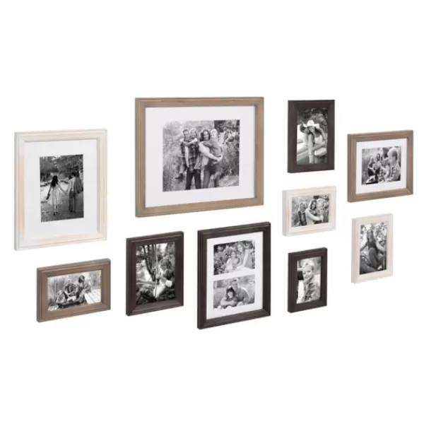 Gallery Wall Frames-Kirkland's Home Brown And Gray 10-Pc. Gallery Wall Frame Set