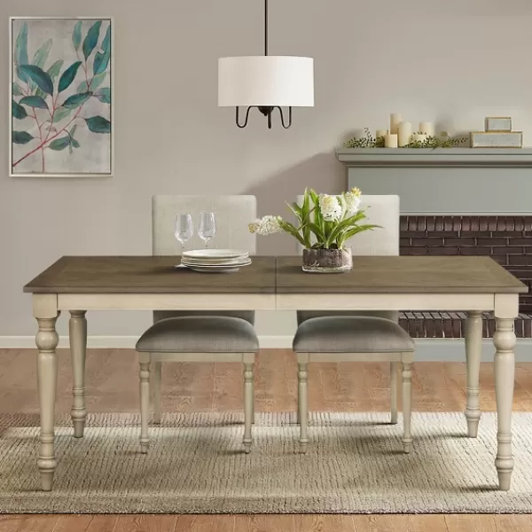 Dining Tables-Kirkland's Home Brown And Ivory Martha Stewart Dining Table Brown/Ivory