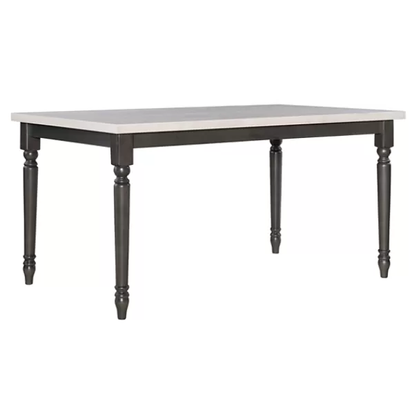 Dining Tables-Kirkland's Home Brown And White Traditional Dining Table Brown/White