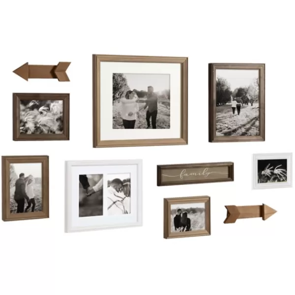 Gallery Wall Frames-Kirkland's Home Brown Arrow 10-Pc. Gallery Wall Picture Frame Set