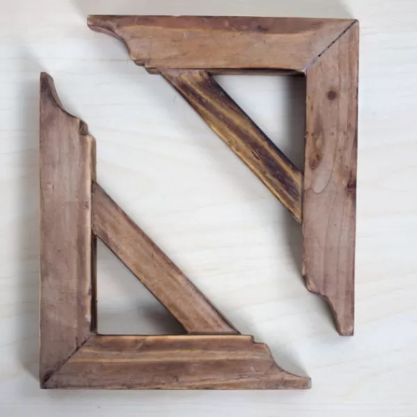 Shelves-Kirkland's Home Brown Corbel Shelf Brackets, Set Of 2