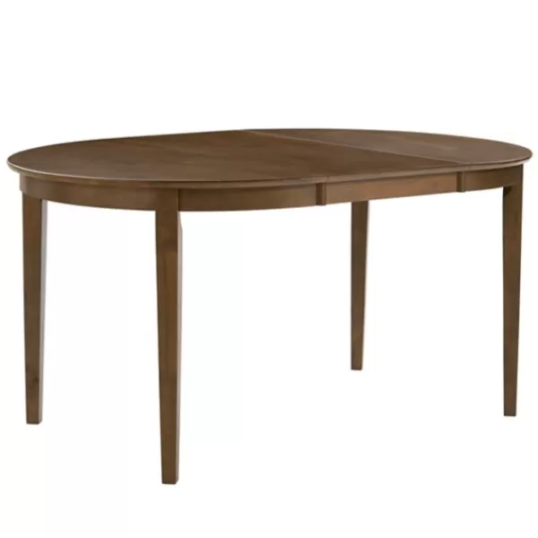 Dining Tables-Kirkland's Home Brown Leaf Wooden Dining Table