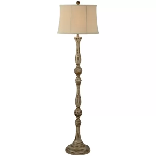 Floor Lamps-Kirkland's Home Brown Rodan Floor Lamp Ivory