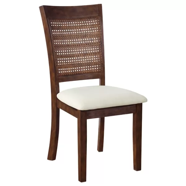 Dining Chairs-Kirkland's Home Brown Wilbur Cane Back Dining Chairs, Set Of 2 Brown/White