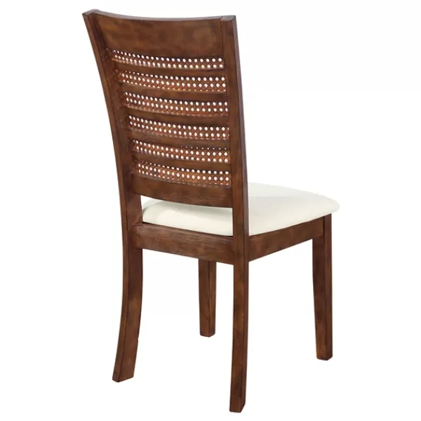 Dining Chairs-Kirkland's Home Brown Wilbur Cane Back Dining Chairs, Set Of 2 Brown/White