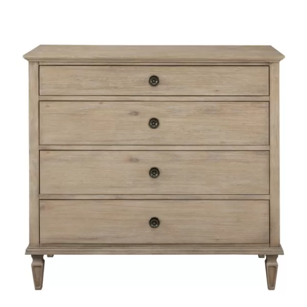 Dressers & Chests-Kirkland's Home Brushed Birch 4-Drawer Wooden Dresser Tan