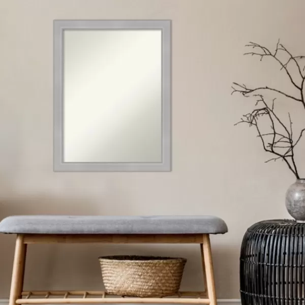 Framed Mirrors-Kirkland's Home Brushed Nickel Modern Decorative Framed Mirror