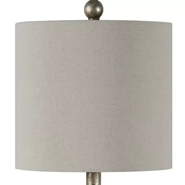 Buffet Lamps-Kirkland's Home Brushed Pewter Buffet Lamps, Set Of 2 Gray