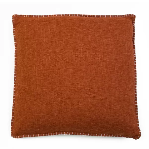 Pillows-Kirkland's Home Burnt Chunky Weave Pillows, Set Of 2 Orange