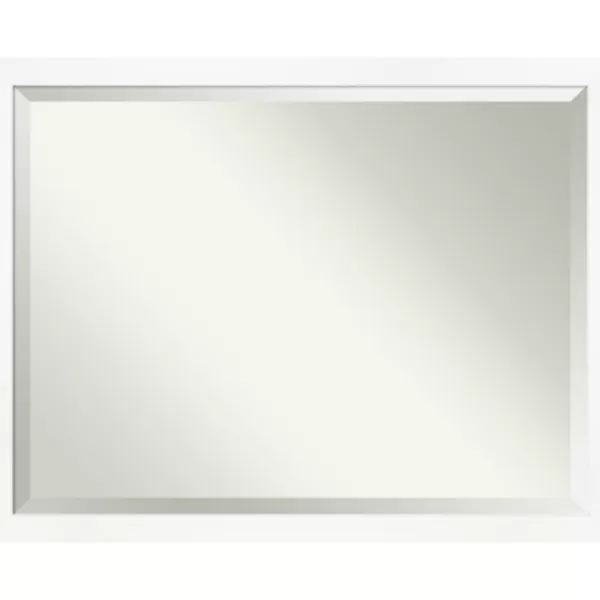 Decorative Mirrors-Kirkland's Home Cabinet White Narrow Frame Beveled Mirror