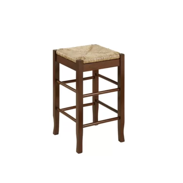 Bar Stools & Counter Height Stools-Kirkland's Home Cappuccino Wooden Counter Stool Brown