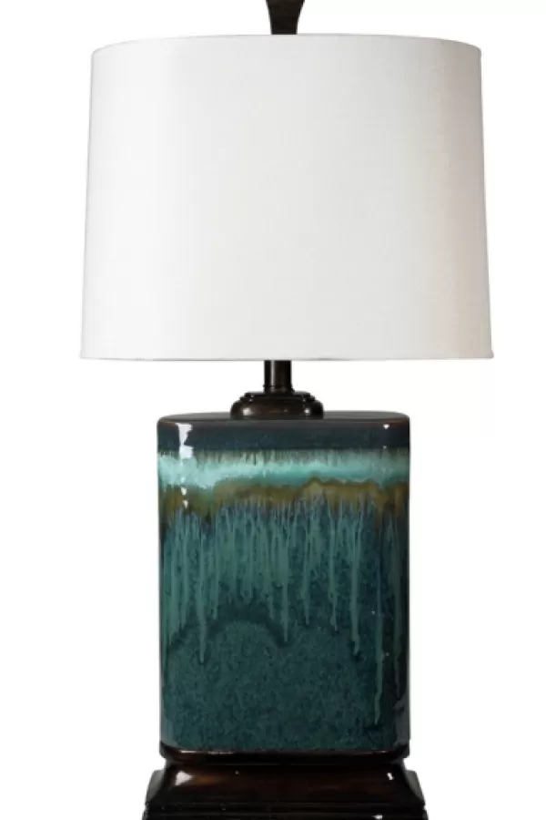 Table Lamps-Kirkland's Home Carolina Blue Ceramic Table Lamp White