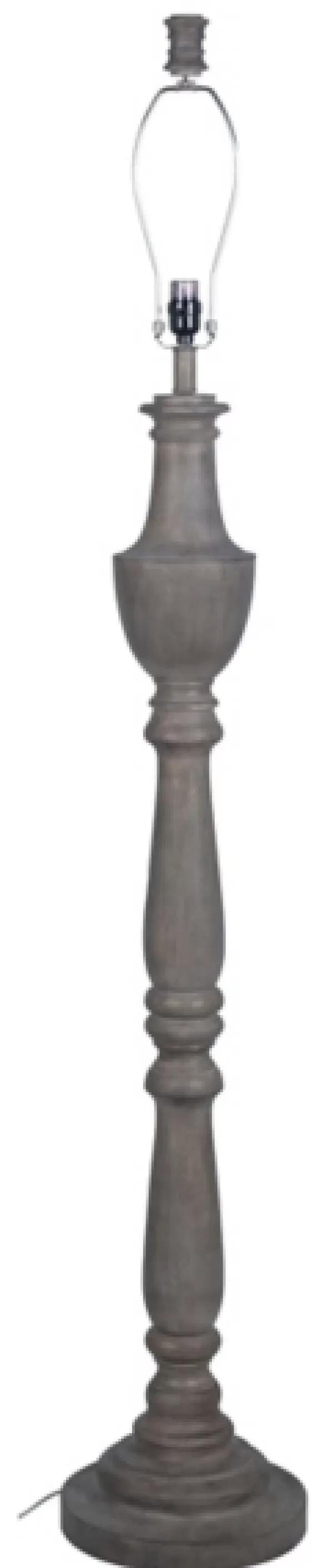 Floor Lamps-Kirkland's Home Carved Urn Floor Lamp Gray