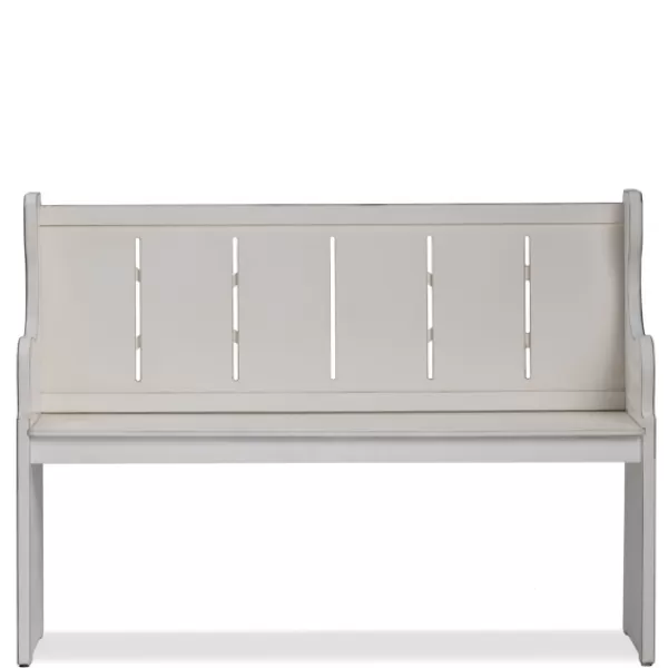 Entryway Furniture-Kirkland's Home Carved Wood Pew Bench White