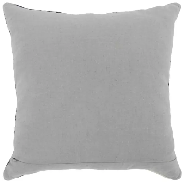 Pillows-Kirkland's Home Casey Navy Color Block Throw Pillow Blue/Ivory/Gray