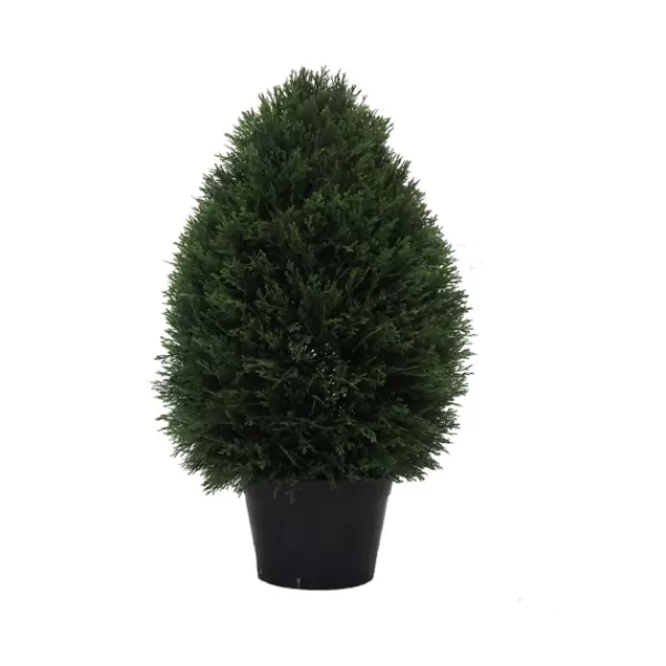 Trees & Topiaries-Kirkland's Home Cedar Cone Potted Topiary, 24 In.