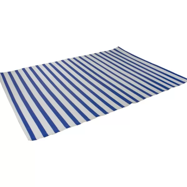 Outdoor Rugs-Kirkland's Home Cerulean Stripes Outdoor Area Rug, 4X6 Blue/White