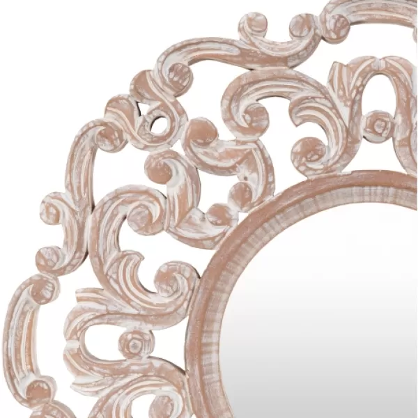 Decorative Mirrors-Kirkland's Home Champagne Abstract Wood Mirror