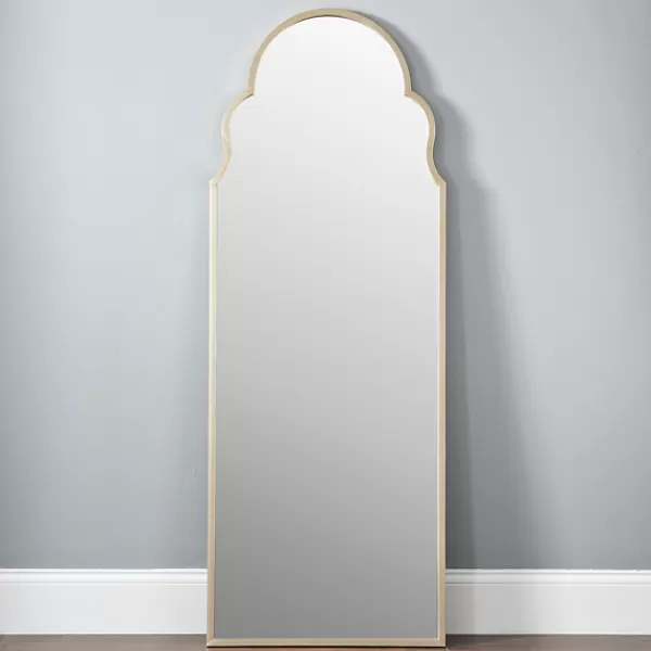 Full Length & Floor Mirrors-Kirkland's Home Champagne Maria Arch Full Length Mirror Gold