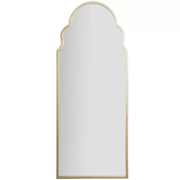 Full Length & Floor Mirrors-Kirkland's Home Champagne Maria Arch Full Length Mirror Gold