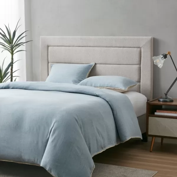 Beds & Headboards-Kirkland's Home Channel Tufted King Headboard Gray