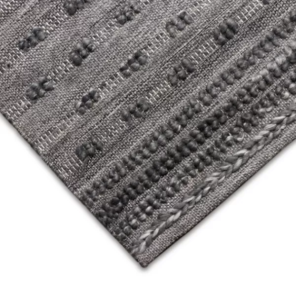 Outdoor Rugs-Kirkland's Home Charcoal Embellished Outdoor Area Rug, 5X8 Gray