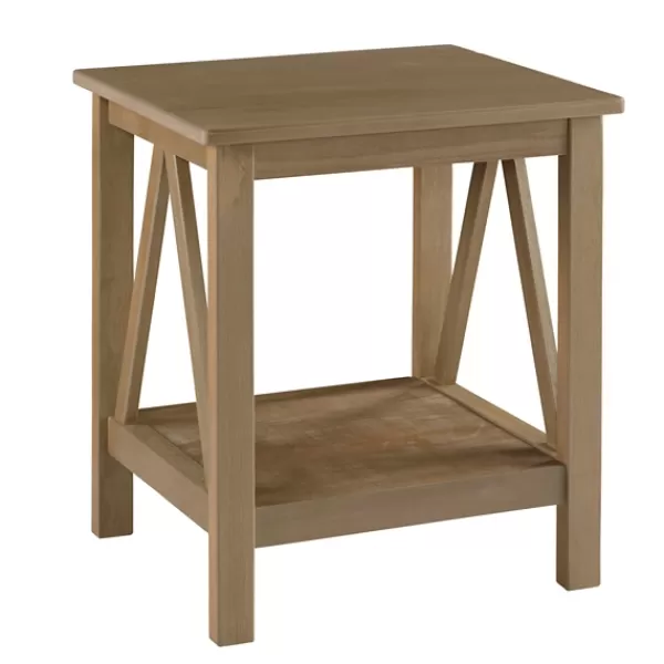 Accent & End Tables-Kirkland's Home Charleston Rustic Gray Accent Table