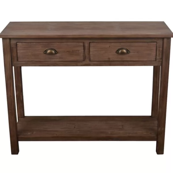 Console Tables-Kirkland's Home Chelsea 2-Drawer Console Table Brown