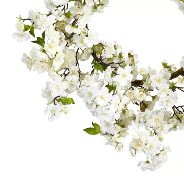 Wreaths-Kirkland's Home Cherry Blossom Wreath White