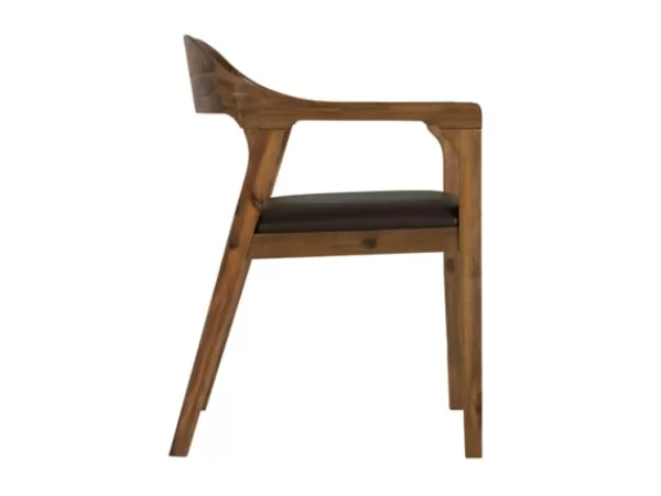 Dining Chairs-Kirkland's Home Chestnut Acacia Wood Dining Chair Brown