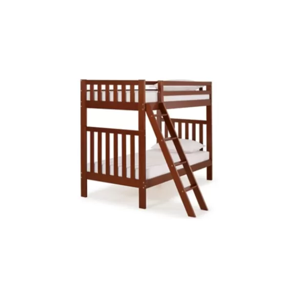 Beds & Headboards-Kirkland's Home Chestnut Pine Wood Detachable Twin Bunk Bed